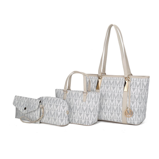 Marimar Women'S Tote Bag with Pouch and Wristlet, Signature 4 Piece Set by Mia K